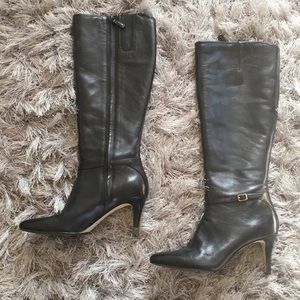 Cole Haan Black Leather Dress Boots 7B